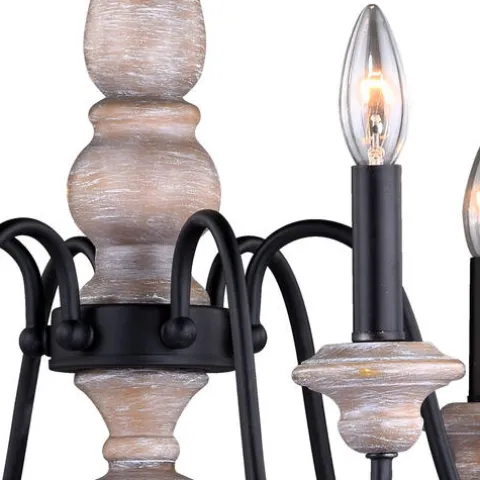 Hot Sale Patriot Lighting® Georgetown Oil Burnised Bronze 6 Light Chandelier