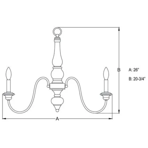 Hot Sale Patriot Lighting® Georgetown Oil Burnised Bronze 6 Light Chandelier