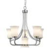 Hot Sale Patriot Lighting® Joelle 6-Light Brushed Nickel Chandelier