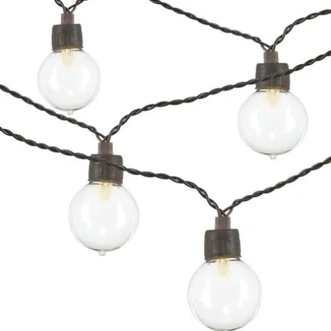 New Patriot Lighting® 39′ 8″ 40-Light Clear Globe Led String Light