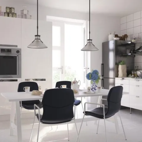New Patriot Lighting® Ashtyn Matte Black & Charcoal Patina 1-Light Mini Pendant