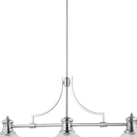 New Patriot Lighting® Beloit Satin Nickel 3 Light Chandelier
