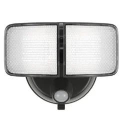 New Patriot Lighting® Bronze Led Dual Head Motion Sensor Outdoor Security Flood Light