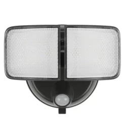 New Patriot Lighting® Bronze Led Dual Head Motion Sensor Outdoor Security Flood Light