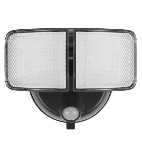 New Patriot Lighting® Bronze Led Dual Head Motion Sensor Outdoor Security Flood Light