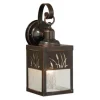 New Patriot Lighting® Cattail Burnished Bronze Outdoor Wall Light