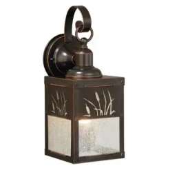 New Patriot Lighting® Cattail Burnished Bronze Outdoor Wall Light