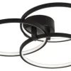 New Patriot Lighting® Cirillo Black Integrated Led Flush Mount Ceiling Light
