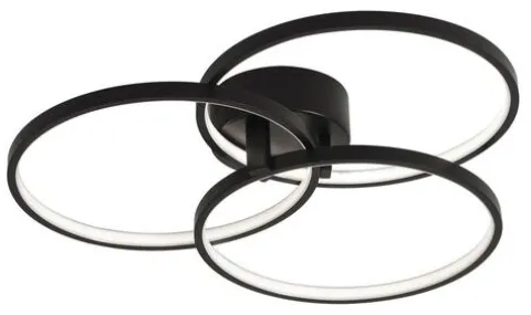 New Patriot Lighting® Cirillo Black Integrated Led Flush Mount Ceiling Light