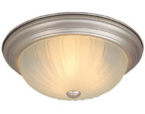 New Patriot Lighting® Cornwall Brushed Nickel 3-Light Flush Mount Ceiling Light