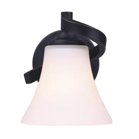 New Patriot Lighting® Dee Rubbed Antique Bronze 1-Light Vanity Light