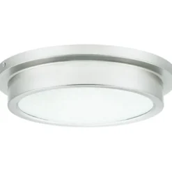 New Patriot Lighting® Devin Brushed Nickel Integrated Led Flush Mount Ceiling Light