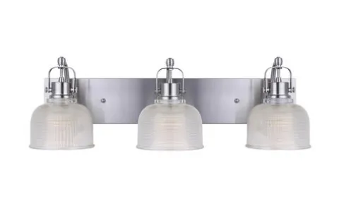 New Patriot Lighting® Dynasty Brushed Nickel 3-Light Vanity Light