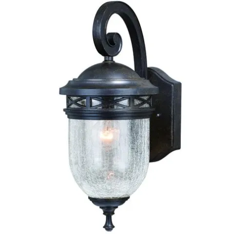 New Patriot Lighting® Elegant Home Oaklynn Forged Sienna Outdoor Wall Light