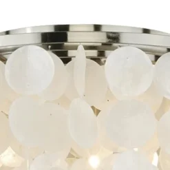 New Patriot Lighting® Elsa Satin Nickel 3-Light Flush Mount Ceiling Light