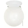 New Patriot Lighting® Globe White Integrated Led Flush Mount Ceiling Light