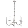 New Patriot Lighting® Hoyne Polished Nickel 5 Light Chandelier