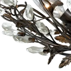 New Patriot Lighting® Jardin Bronze Semi-Flush Mount Ceiling Light