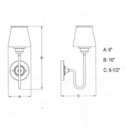 New Patriot Lighting® Kelsy Chrome 1 Light Vanity Light