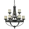 New Patriot Lighting® Lancaster 9-Light Black Walnut Chandelier