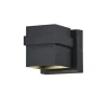 New Patriot Lighting® Lavage Textured Black Led Outdoor Wall Light