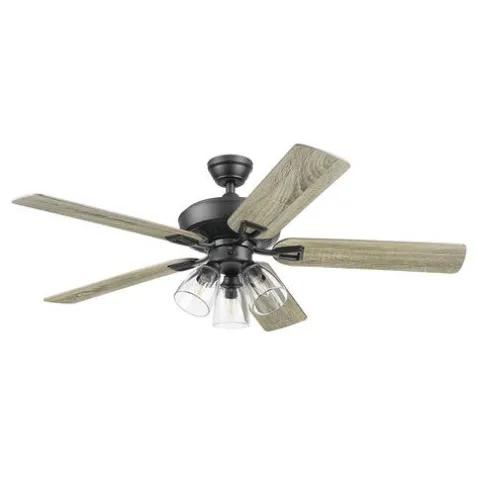 New Patriot Lighting™ Madeline 52″ Matte Black Indoor Led Ceiling Fan