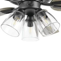 New Patriot Lighting™ Madeline 52″ Matte Black Indoor Led Ceiling Fan