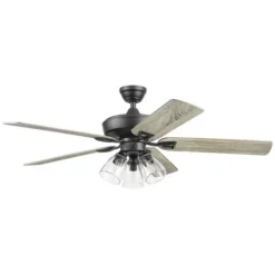New Patriot Lighting™ Madeline 52″ Matte Black Indoor Led Ceiling Fan