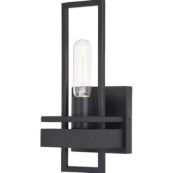 New Patriot Lighting® Marquis Matte Black 1 Light Wall Light