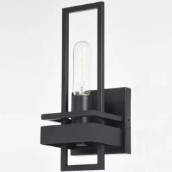 New Patriot Lighting® Marquis Matte Black 1 Light Wall Light