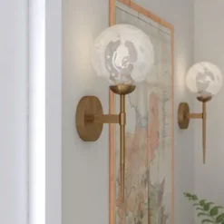 New Patriot Lighting® Olson Natural Brass 1 Light Wall Light