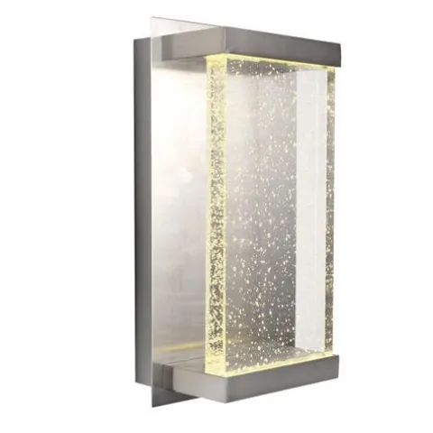 New Patriot Lighting® Paradiso Satin Nickel Integrated Led Outdoor Wall Light