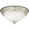 New Patriot Lighting® Payton Satin Nickel Integrated Led Flush Mount Ceiling Light