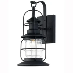 New Patriot Lighting® Sawyer Black Outdoor Wall Light