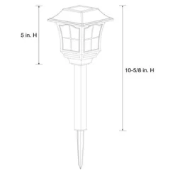 New Patriot Lighting® Solar Integrated Led Mauldin Landscape Light – 6 Pack