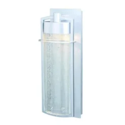 New Patriot Lighting® Uptown Painted Satin Nickel Integrated Led Outdoor Wall Light