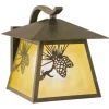 New Patriot Lighting® Whitebark Olde World Patina Outdoor Wall Light