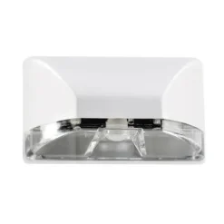 New Patriot Lighting® White Keyhole Motion Sensor Outdoor Wall Light