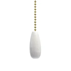 New Patriot Lighting® White Teardrop Pull Chain