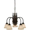Outlet Patriot Lighting® Bryce 5-Light Burnished Bronze Chandelier