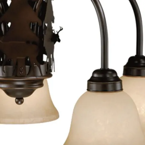 Outlet Patriot Lighting® Bryce 5-Light Burnished Bronze Chandelier