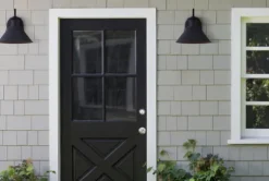 Outlet Patriot Lighting® Conor Black Outdoor Wall Light