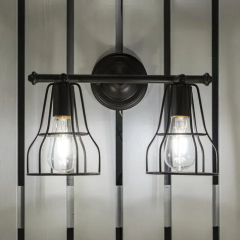 Outlet Patriot Lighting® Clybourn Oil Rubbed Bronze 2 Light Vanity Light