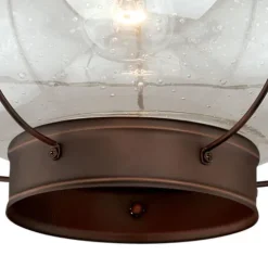 Outlet Patriot Lighting® Chatham Burnished Bronze Outdoor Flush Mount Light