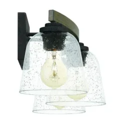 Outlet Patriot Lighting® Danae Matte Black 3-Light Vanity Light