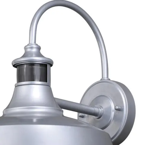 Outlet Patriot Lighting® Dualux® Dorado Satin Silver Outdoor Wall Light