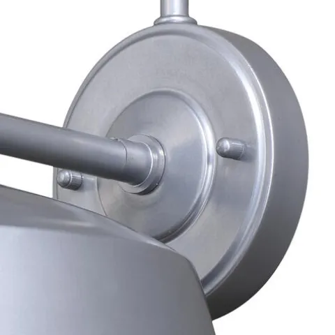 Outlet Patriot Lighting® Dualux® Dorado Satin Silver Outdoor Wall Light