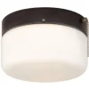 Outlet Patriot Lighting® Drum Bronze 2-Light Flush Mount Ceiling Light