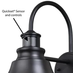 Outlet Patriot Lighting® Dualux® Delano Oil-Burnished Bronze Outdoor Wall Light