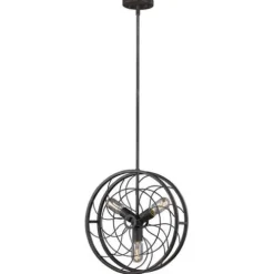 Outlet Patriot Lighting Elegant Home Patriot Lighting® Elegant Home Gwen Silver Patina 3-Light Pendant